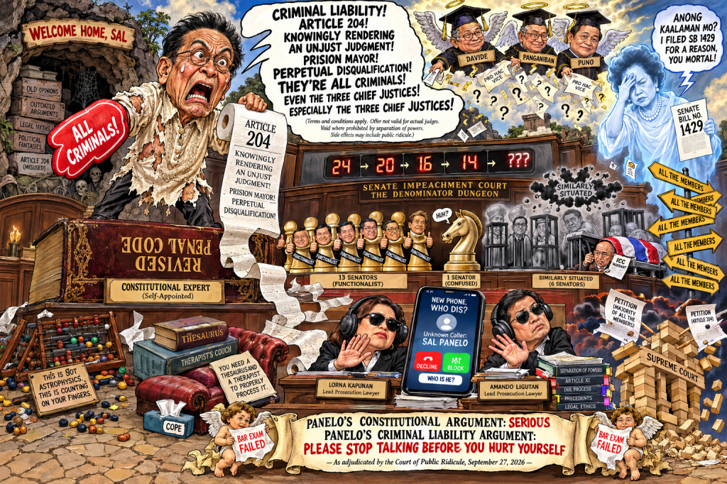 Panelo Says Senators Could Go to Prison. The Law Says He Should Read Article 204 First