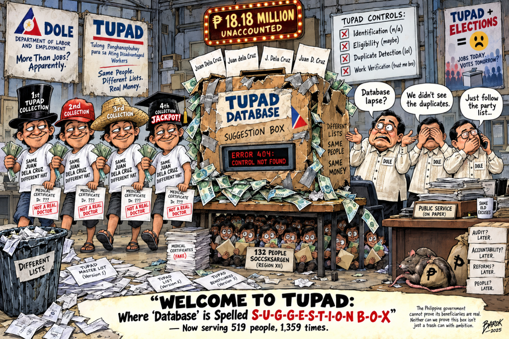 24 Million Pesos Later: COA Finds DOLE’s TUPAD Database Was Basically a Suggestion&nbsp;Box