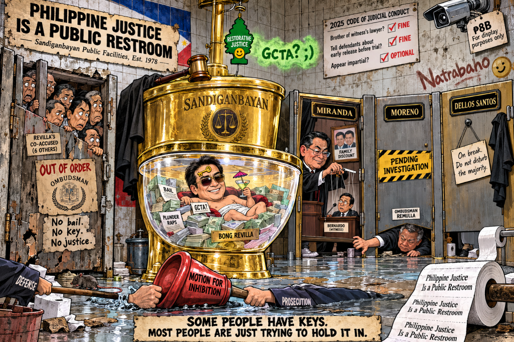 Philippine Justice Is a Public Restroom: The Sandiganbayan Just Showed Us Who Holds the&nbsp;Keys