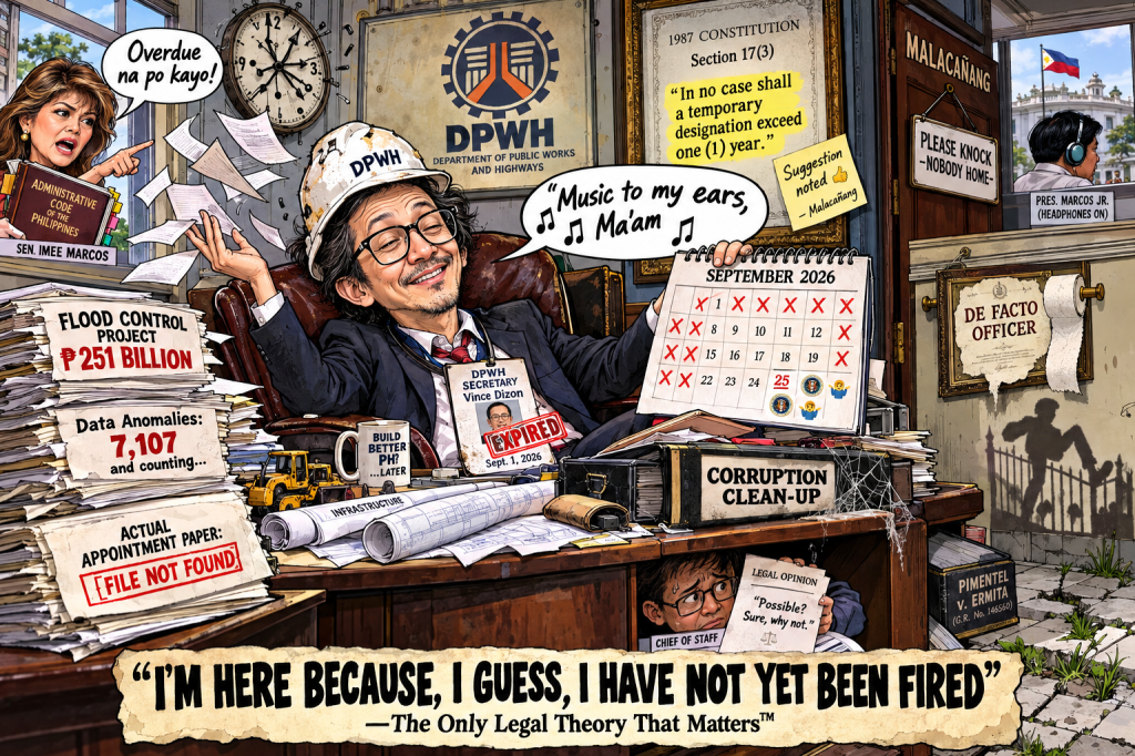 The DPWH Secretary Who Isn’t: Vince Dizon’s Appointment Has Expired, And Nobody In Malacañang Seems To&nbsp;Care