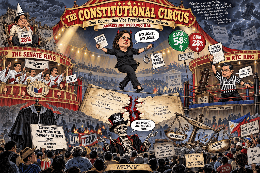 Sara Duterte’s Arrest Warrant: The Constitutional Circus That Could End the&nbsp;Republic