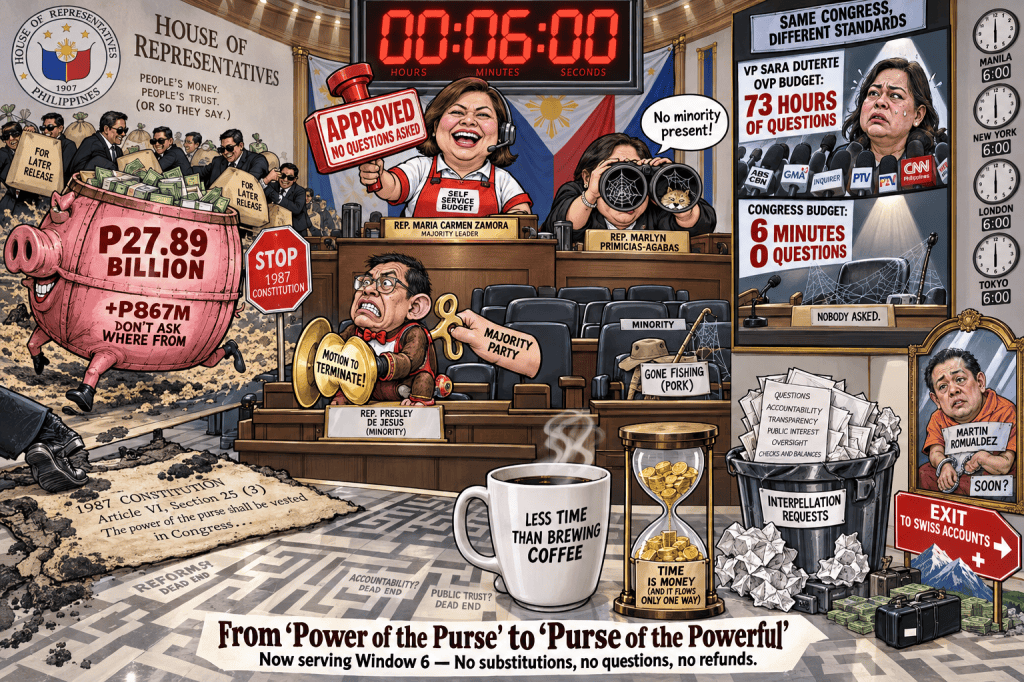 Six Minutes, Zero Questions: House Approves Its Own P27.9-Billion Budget Without Breaking a&nbsp;Sweat