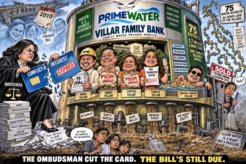 The Villars Turned the Philippines’ Water Into Their Personal ATM—And the Ombudsman Just Cut the Card
