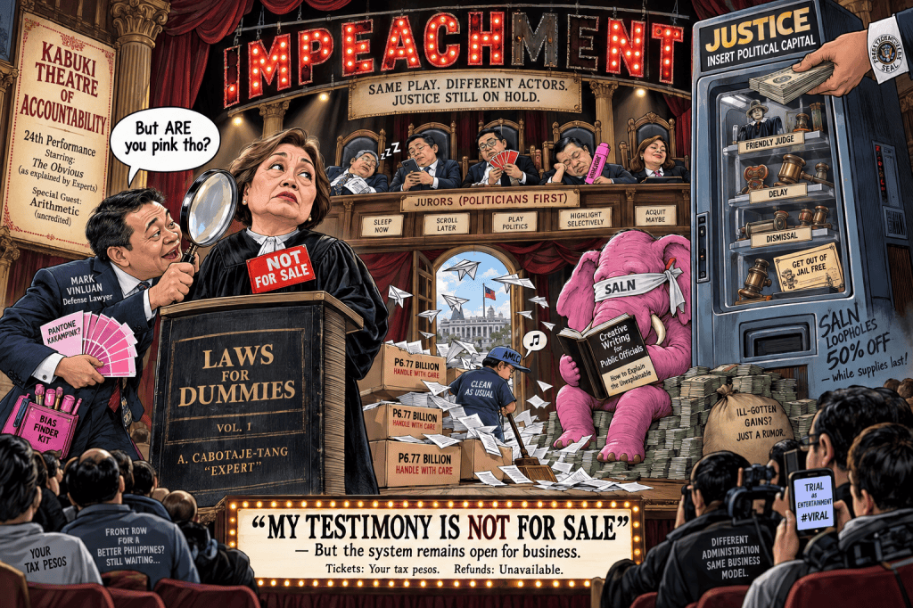 The Philippines Spent Day 24 of an Impeachment Trial Explaining That Stealing Is&nbsp;Illegal