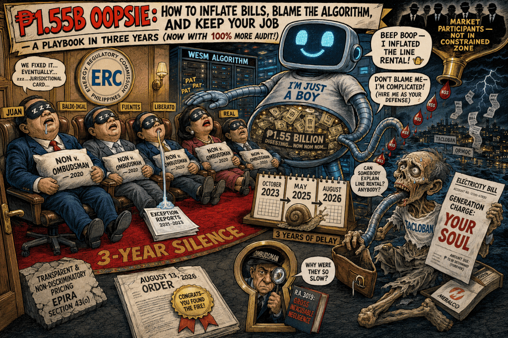 ERC’s ₱1.55B Oopsie: How to Inflate Bills, Blame the Algorithm, and Keep Your&nbsp;Job
