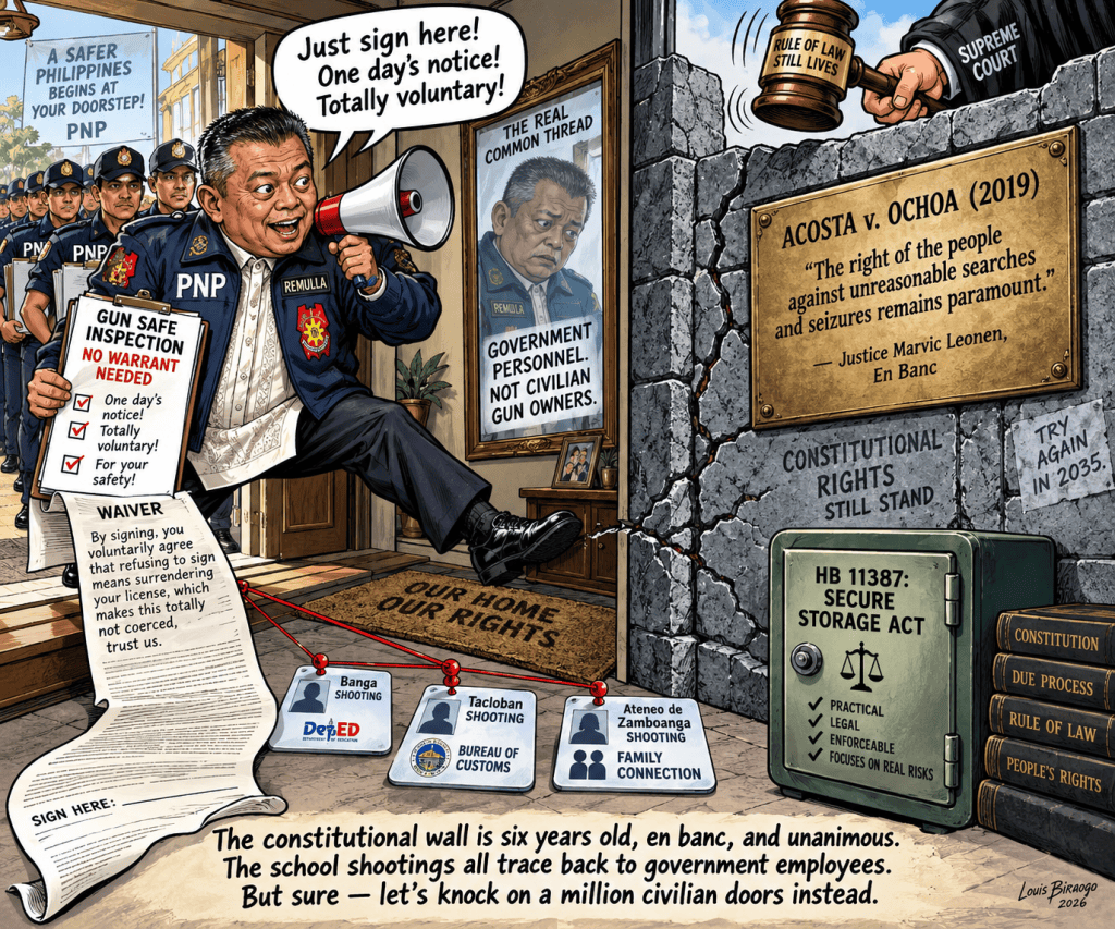 Knock Knock, It’s the PNP: Remulla Wants to Inspect Your Gun Safe Without a&nbsp;Warrant