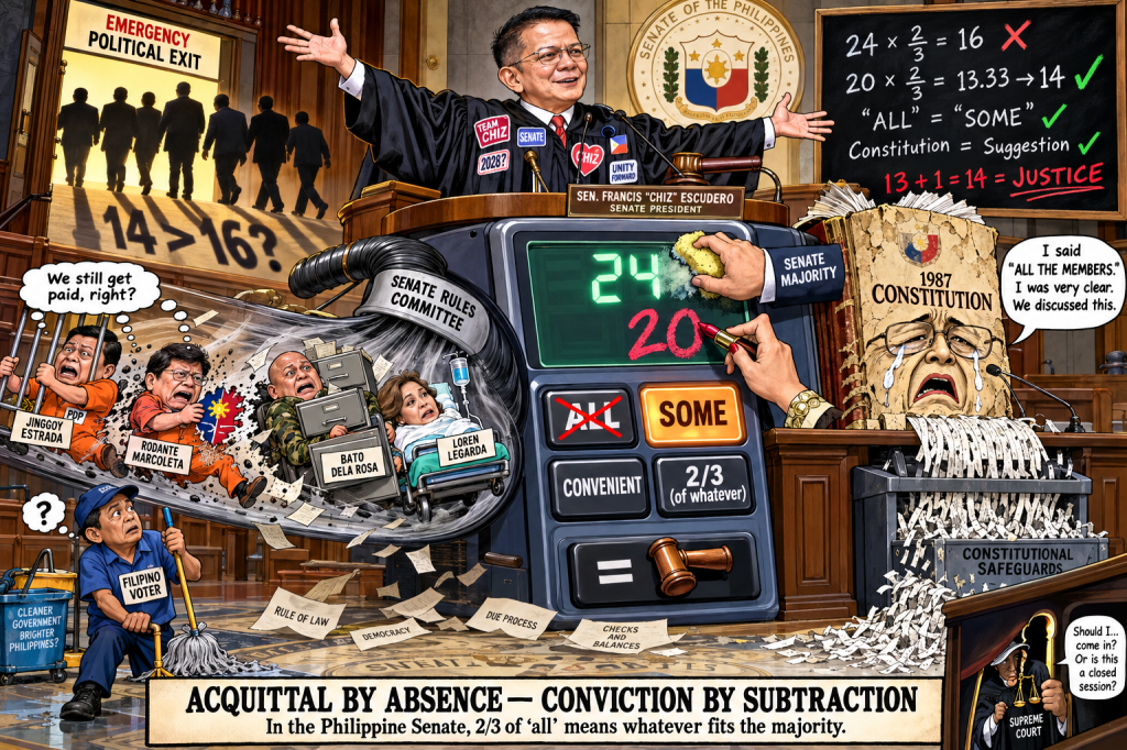 Acquittal by Absence or Conviction by Subtraction? The Impeachment Math Nobody Can Defend