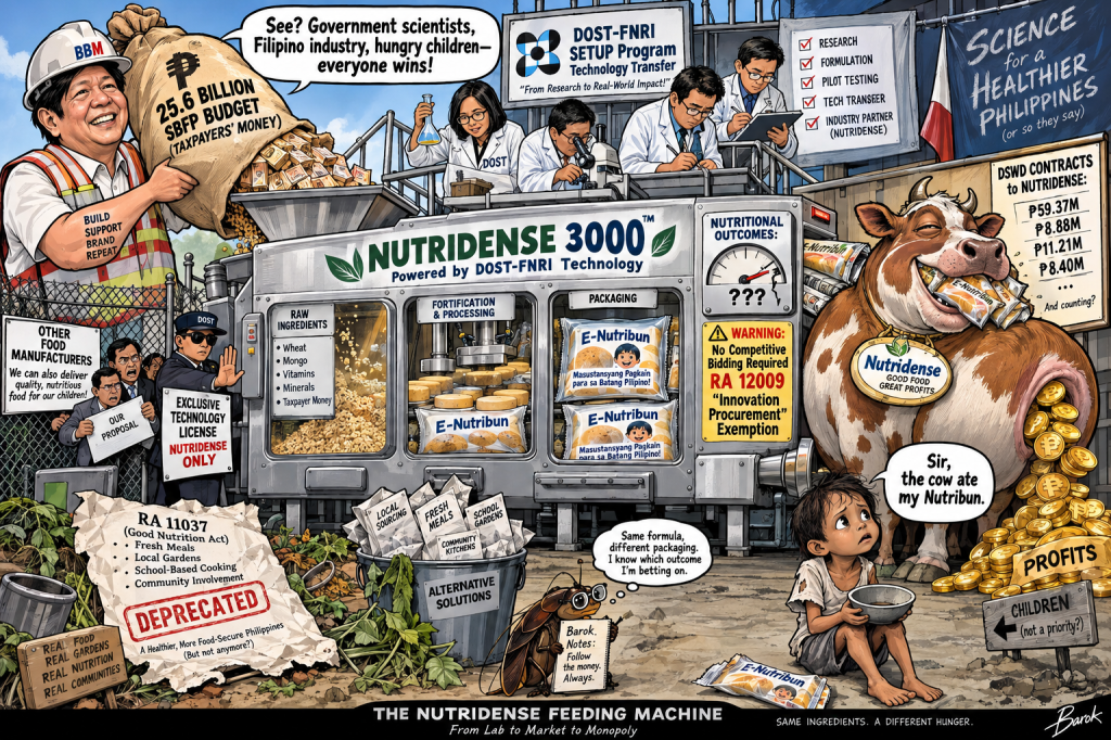 Marcos’ Nutridense Feeding Frenzy: Is Government Building a Cash Cow or Feeding&nbsp;Kids?