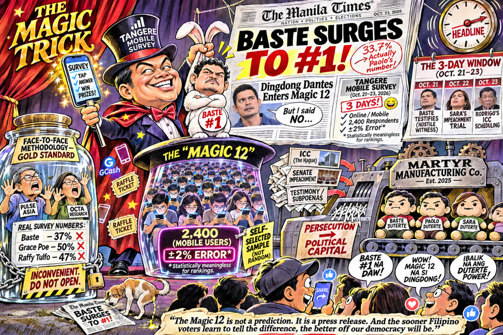 The Tangere Poll Is Not a Survey—It’s a Duterte Campaign Ad With a Margin of Error