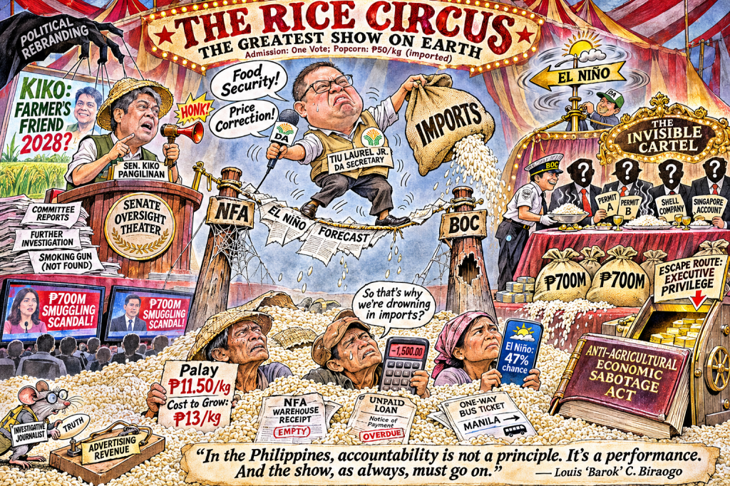 Rice Smuggling Scandal: Kiko Pangilinan Exposes DA’s Harvest-Season ‘Modus&nbsp;Operandi
