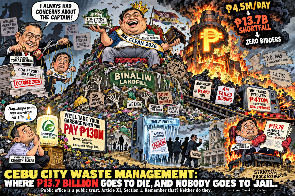 Cebu City’s P13.7 Billion Garbage Fire: 36 Dead, Zero Bidders, One Hell of a&nbsp;Cover-Up