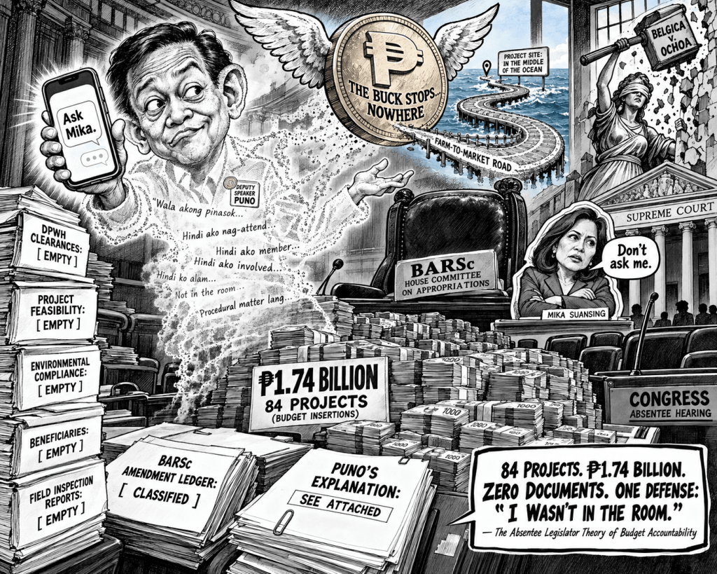 Puno’s Alibi: ‘I Wasn’t in the Room’ — The ₱1 Billion Question He Won’t Answer