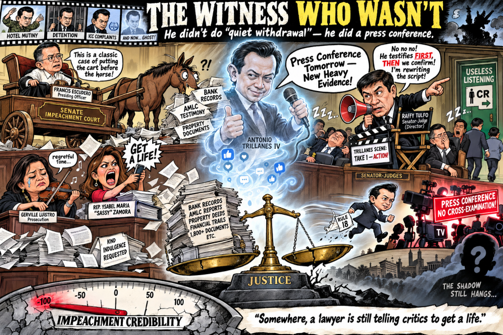 The Witness Who Wasn’t: How Trillanes Ghosted Sara Duterte’s Impeachment&nbsp;Trial