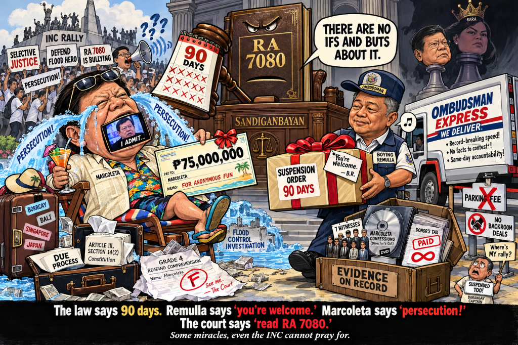 Marcoleta’s 90-Day Vacation: Boying Remulla’s Gift That Keeps on&nbsp;Giving