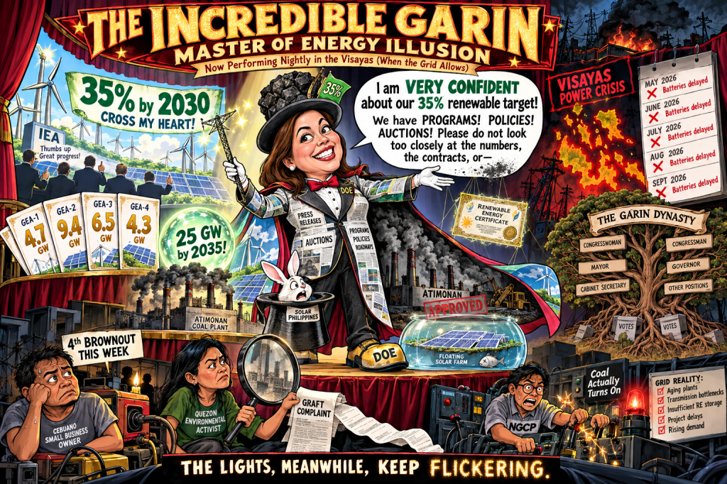 The Visayas Is Dark, Coal Is King, Garin Has a Plan—Trust Her, 35% by&nbsp;2030