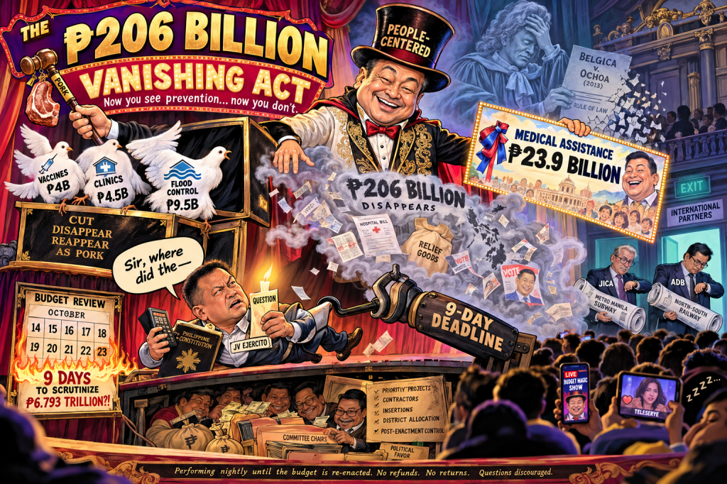 The ₱206-Billion Vanishing Act: How JV Ejercito Became the Senate’s Last Honest&nbsp;Accountant