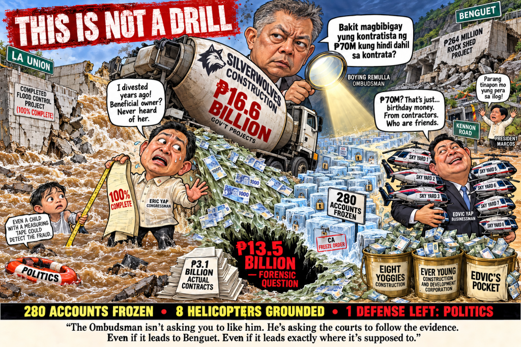 ₱16 Billion, 280 Accounts, 8 Helicopters: Boying Remulla’s Case Against the Yaps Is Not a Drill