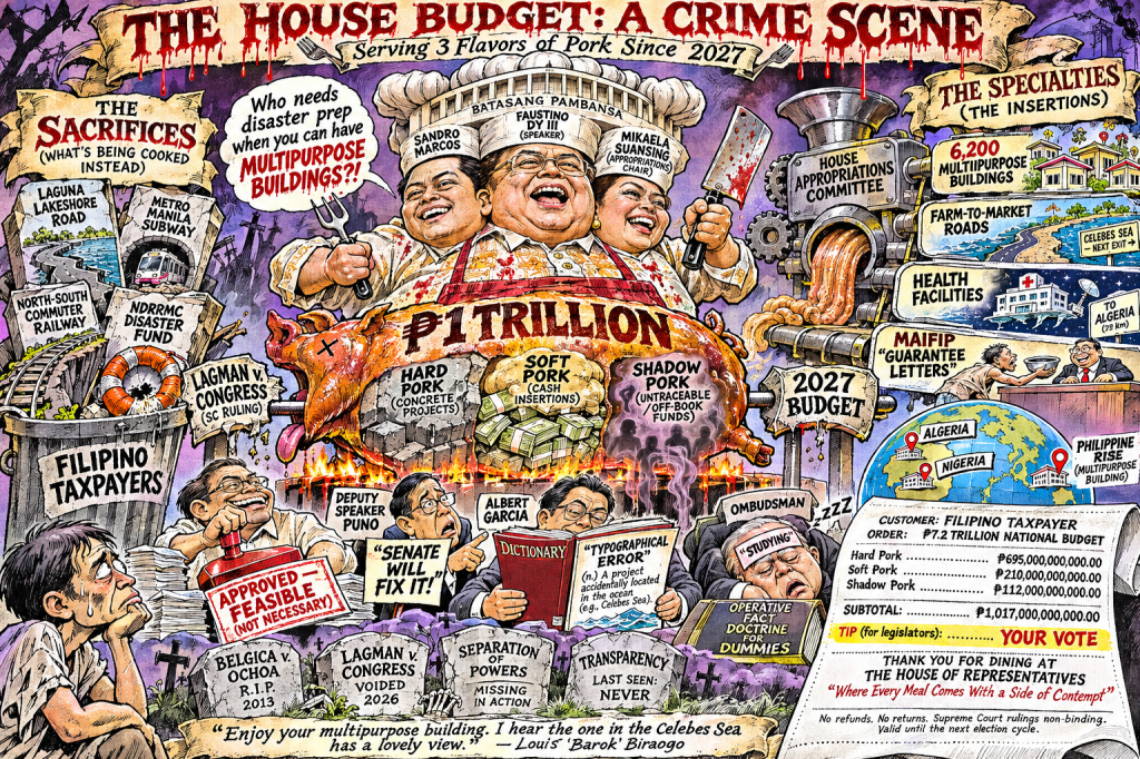 The ₱1-Trillion Pork Roast: The House Budget Is a Crime Scene, Not a Spending&nbsp;Plan