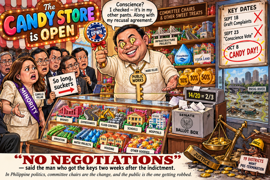 Ober Da Bakod: Mark Villar Swaps Conscience Vote for Public Works Candy Store