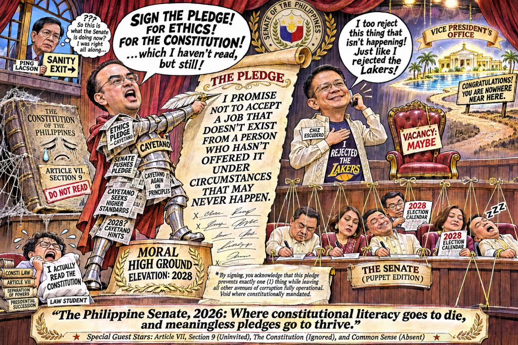 Cayetano Demands Senators Promise Not to Take a Job That Doesn’t&nbsp;Exist